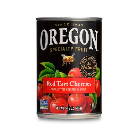 Oregon Fruit Product Pitted Red Tart Cherries 14.5 oz. Can, PK8 PK8 51718